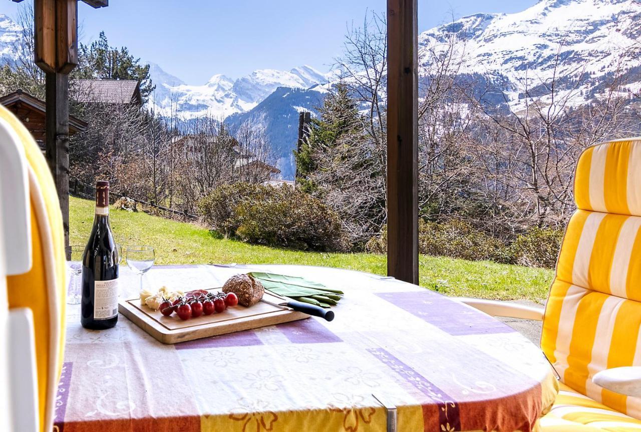 Chalet Steingaertli 1 Wengen Bagian luar foto