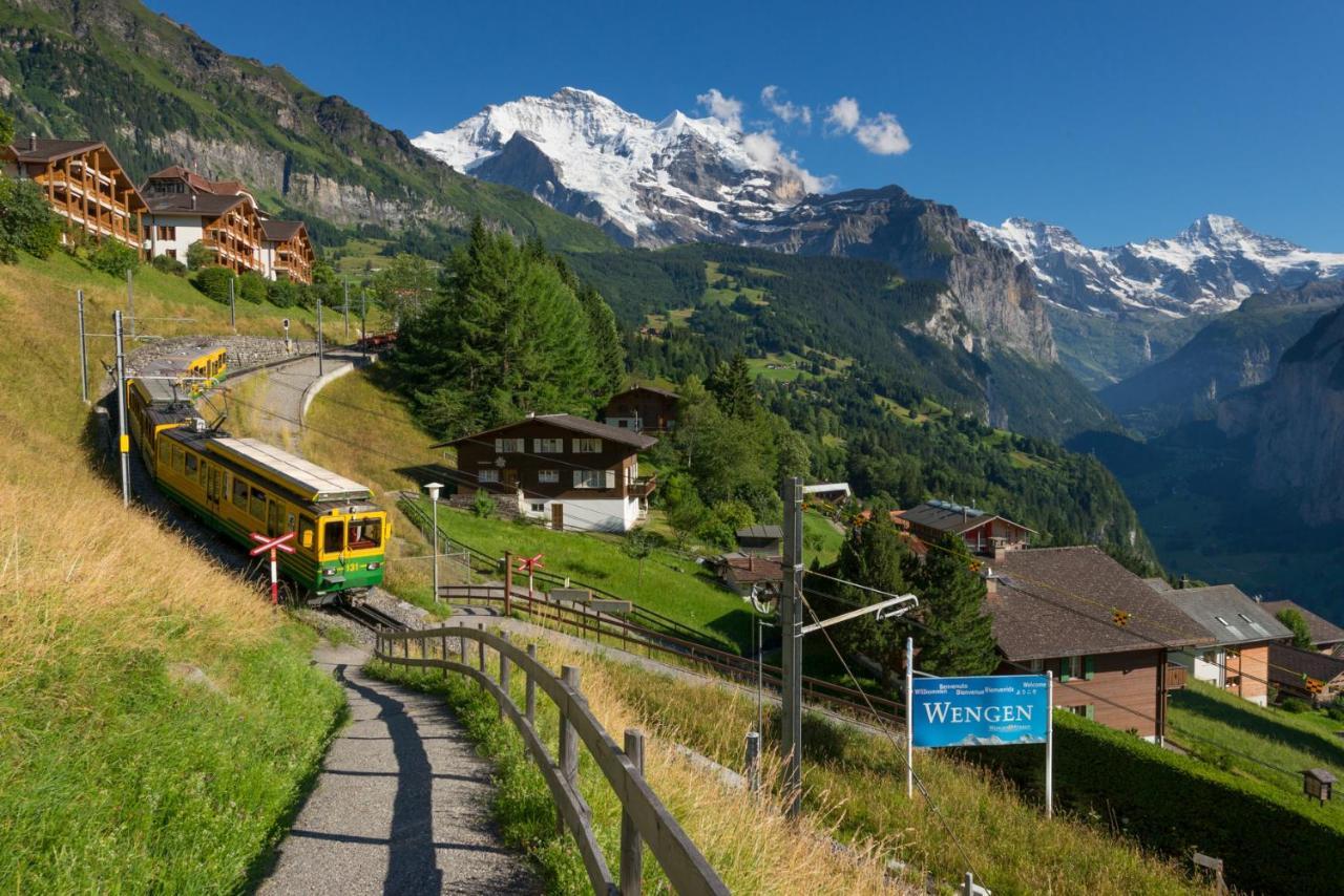 Chalet Steingaertli 1 Wengen Bagian luar foto